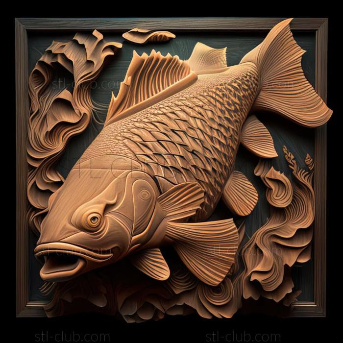 3D model st London shubunkin fish (STL)